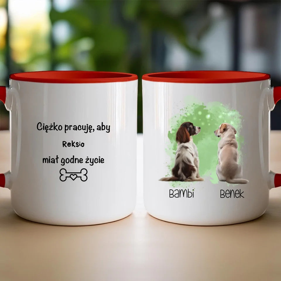 Kubek personalizowany z psem #45