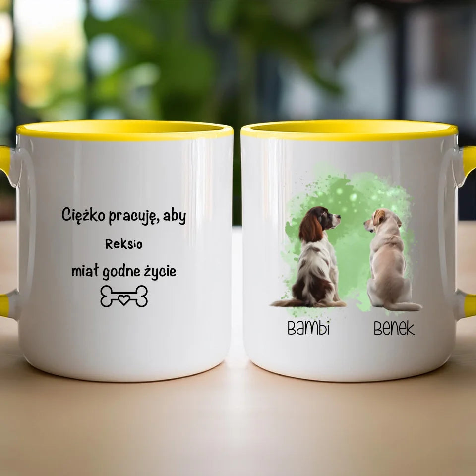 Kubek personalizowany z psem #45