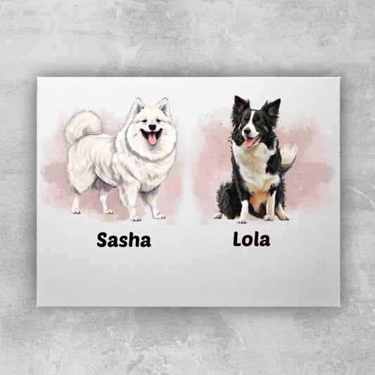 Obraz personalizowany z psami #44