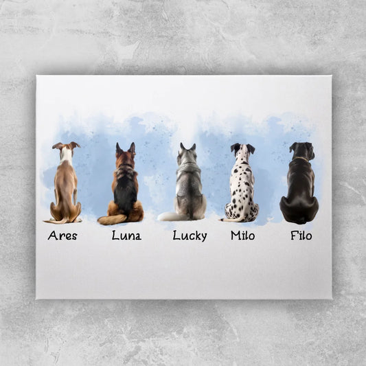 Obraz personalizowany z psami #43