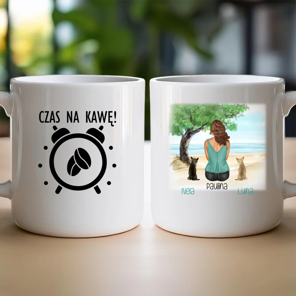 Kubek personalizowany dla Kobiety - psy i koty #519