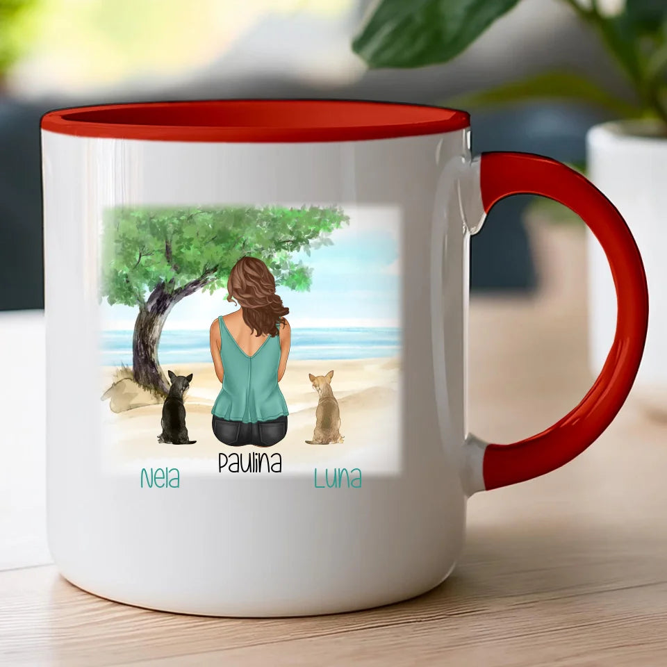 Kubek personalizowany dla Kobiety - psy i koty #519