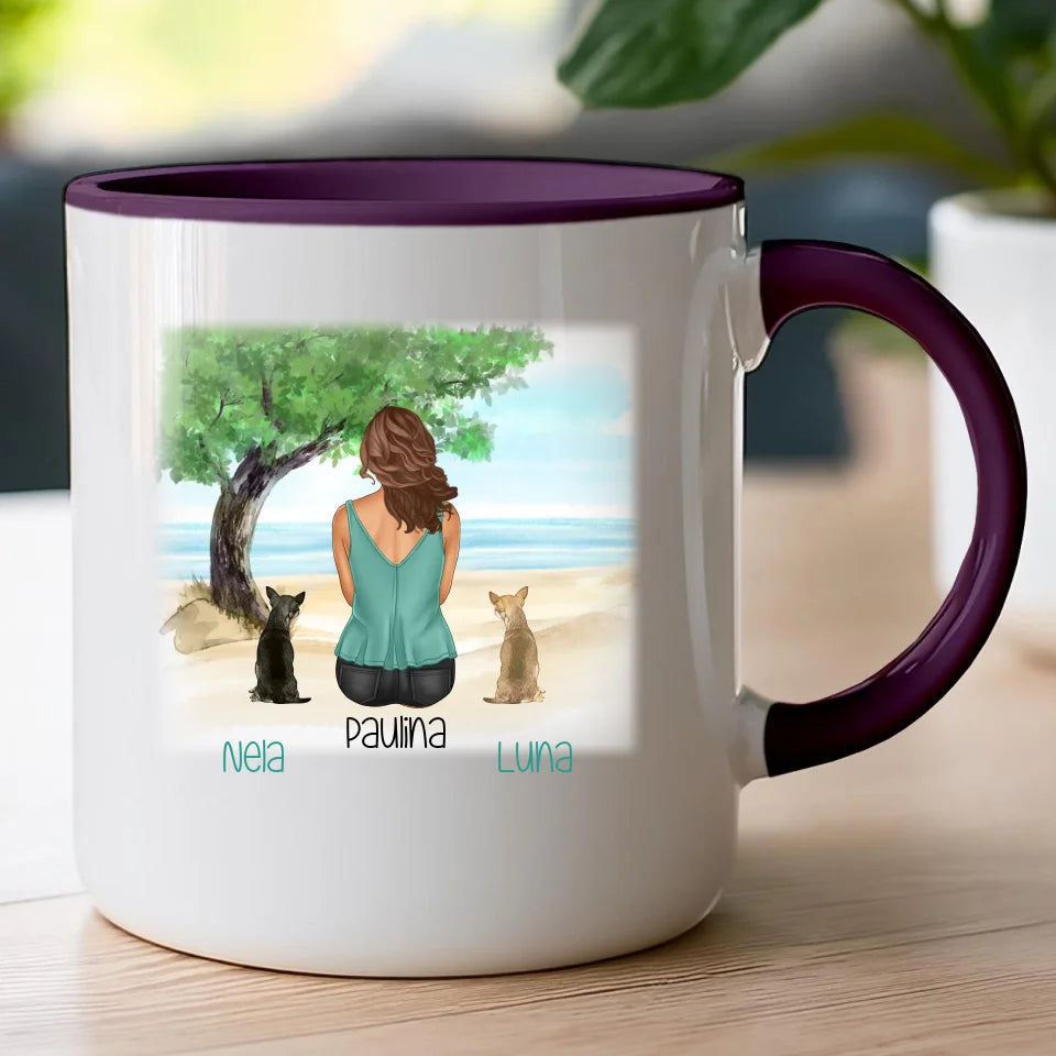 Kubek personalizowany dla Kobiety - psy i koty #519