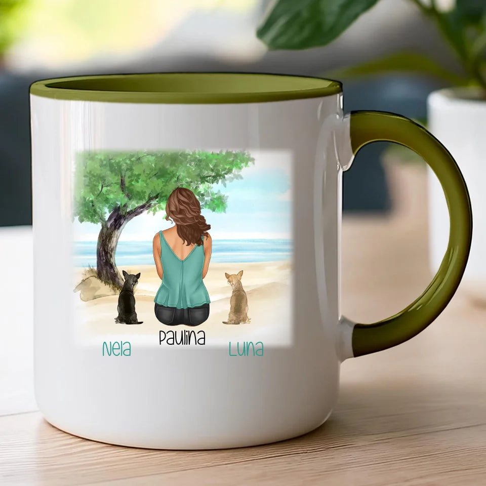 Kubek personalizowany dla Kobiety - psy i koty #519