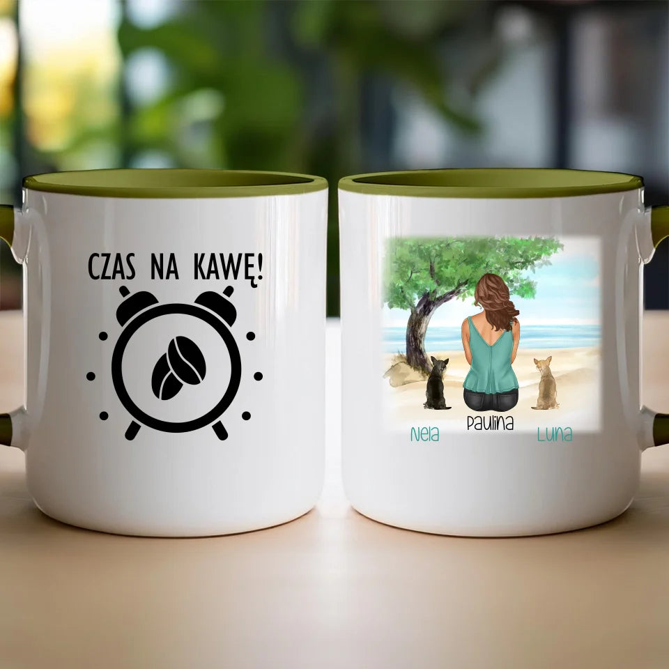 Kubek personalizowany dla Kobiety - psy i koty #519