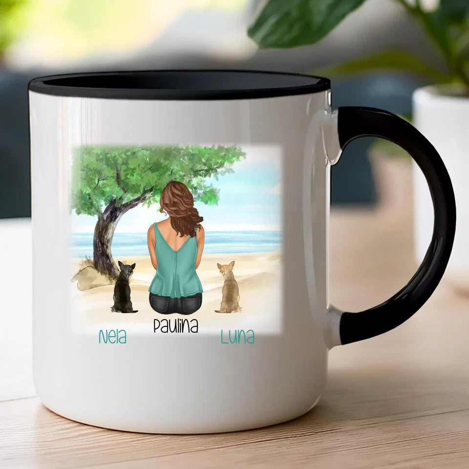 Kubek personalizowany dla Kobiety - psy i koty #519