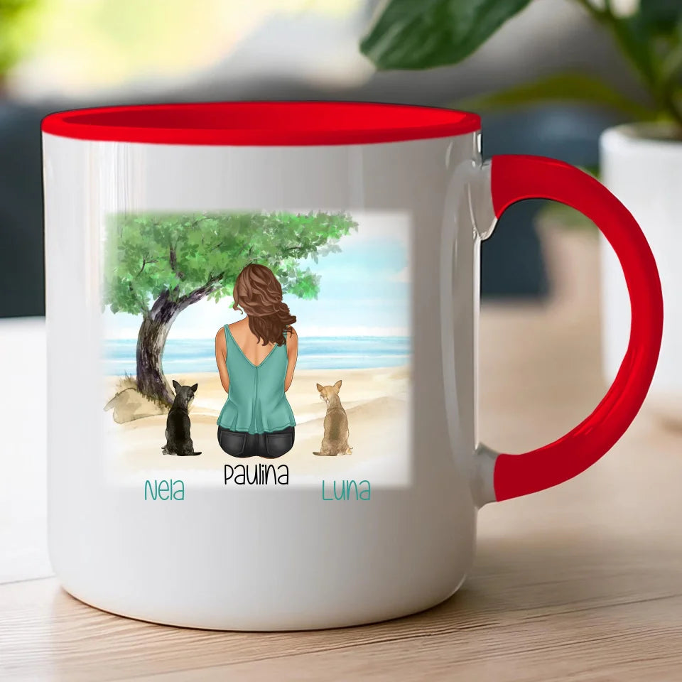 Kubek personalizowany dla Kobiety - psy i koty #519