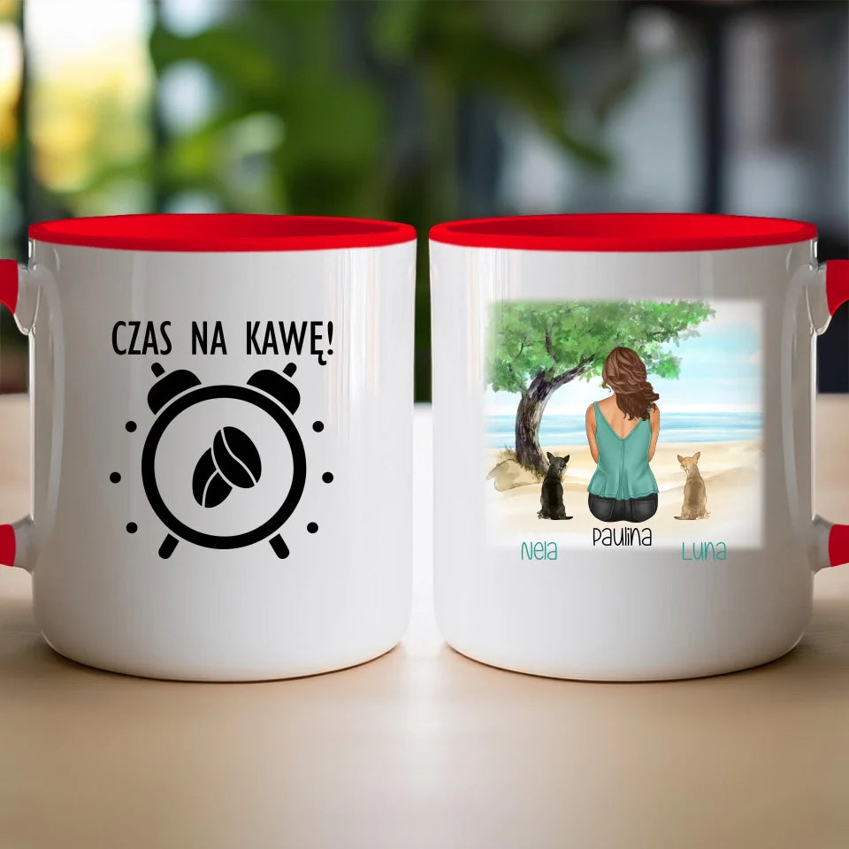 Kubek personalizowany dla Kobiety - psy i koty #519