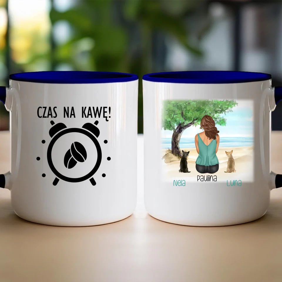 Kubek personalizowany dla Kobiety - psy i koty #519