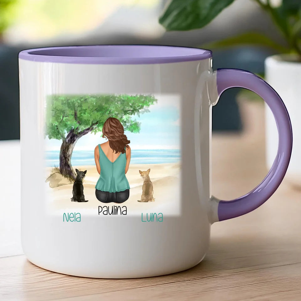 Kubek personalizowany dla Kobiety - psy i koty #519