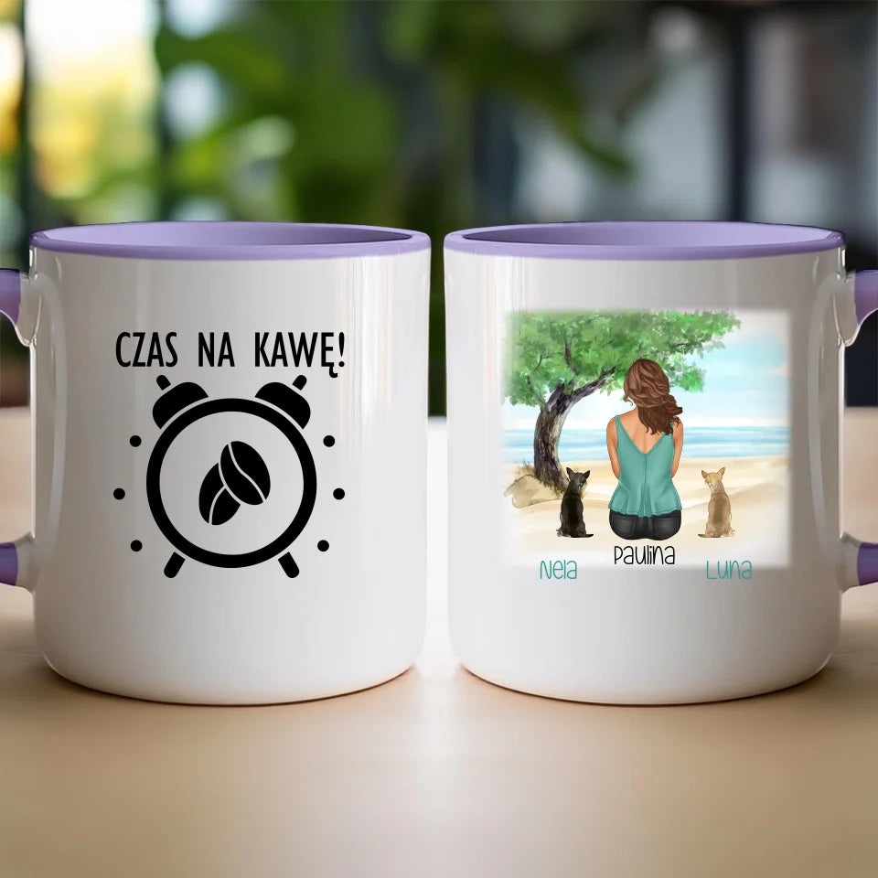 Kubek personalizowany dla Kobiety - psy i koty #519