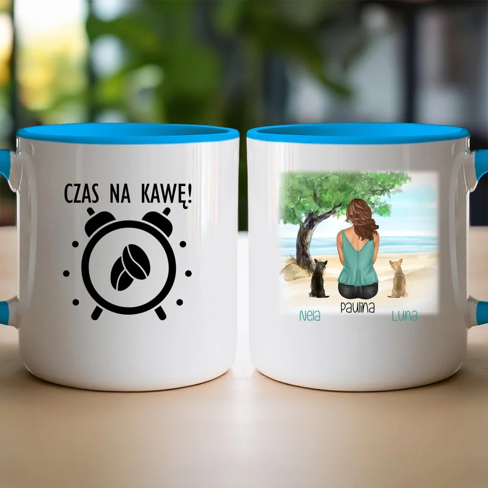 Kubek personalizowany dla Kobiety - psy i koty #519