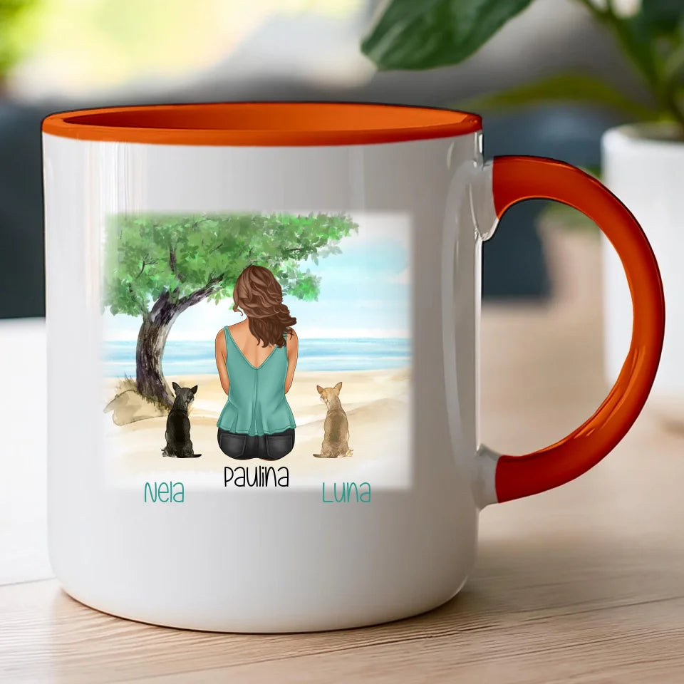 Kubek personalizowany dla Kobiety - psy i koty #519