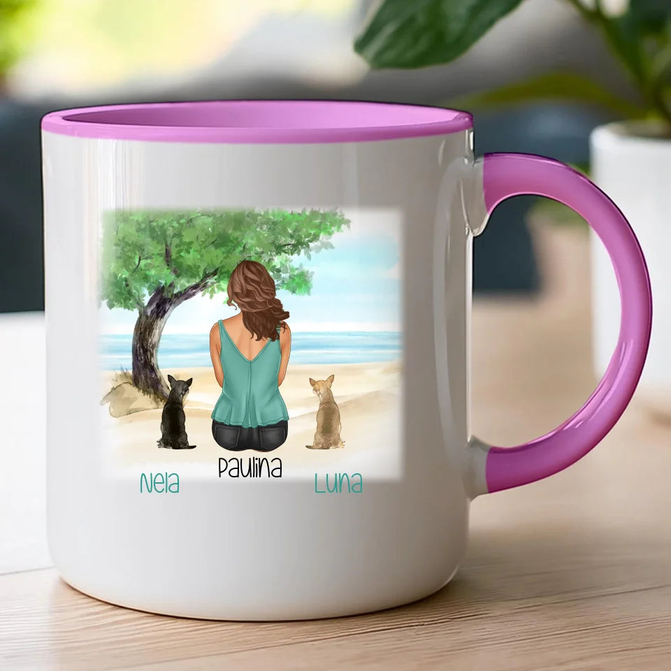 Kubek personalizowany dla Kobiety - psy i koty #519