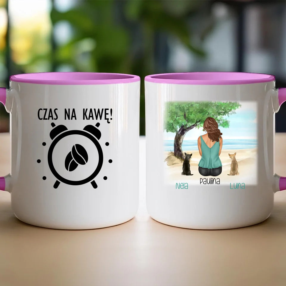 Kubek personalizowany dla Kobiety - psy i koty #519