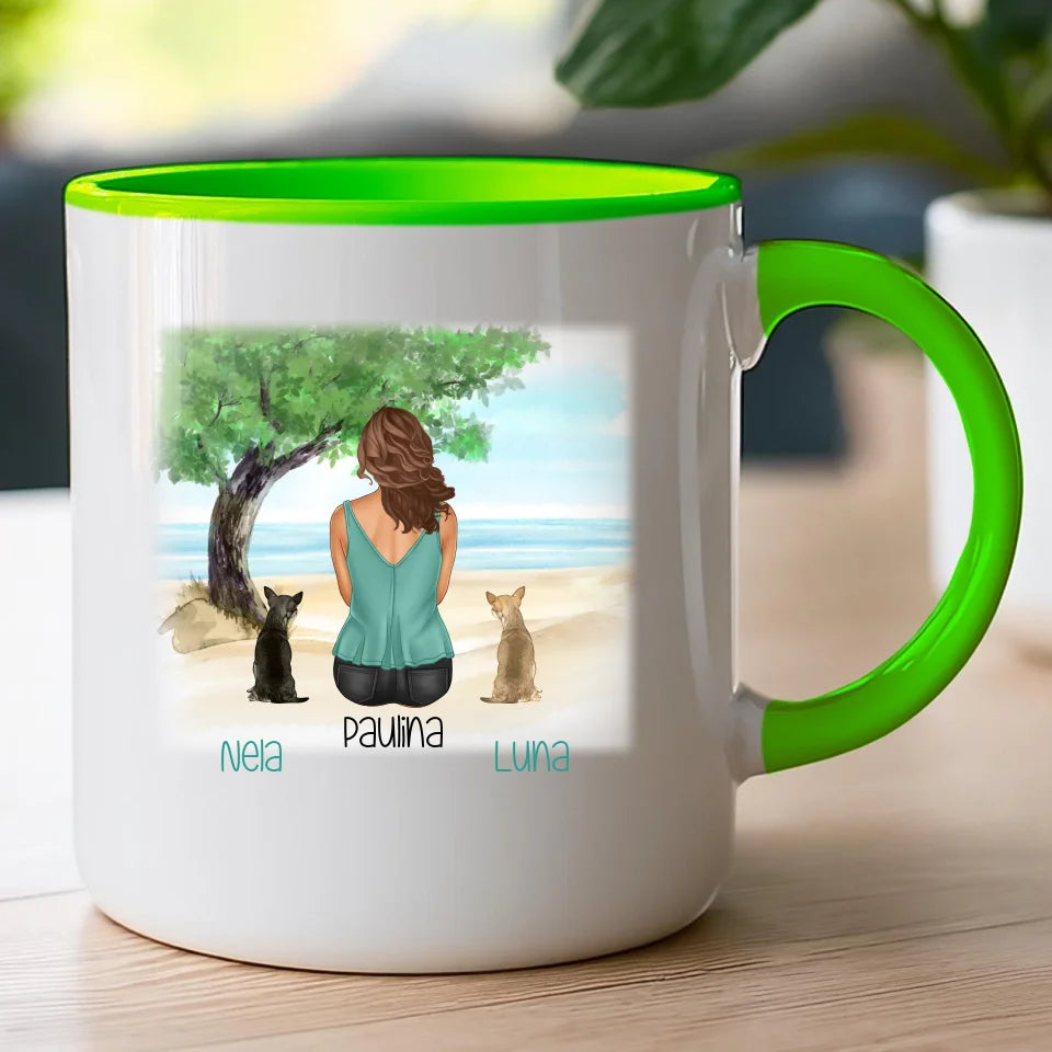 Kubek personalizowany dla Kobiety - psy i koty #519