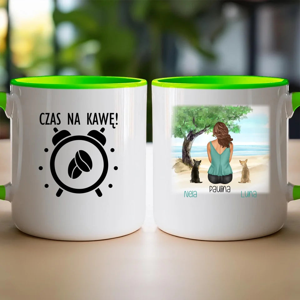 Kubek personalizowany dla Kobiety - psy i koty #519