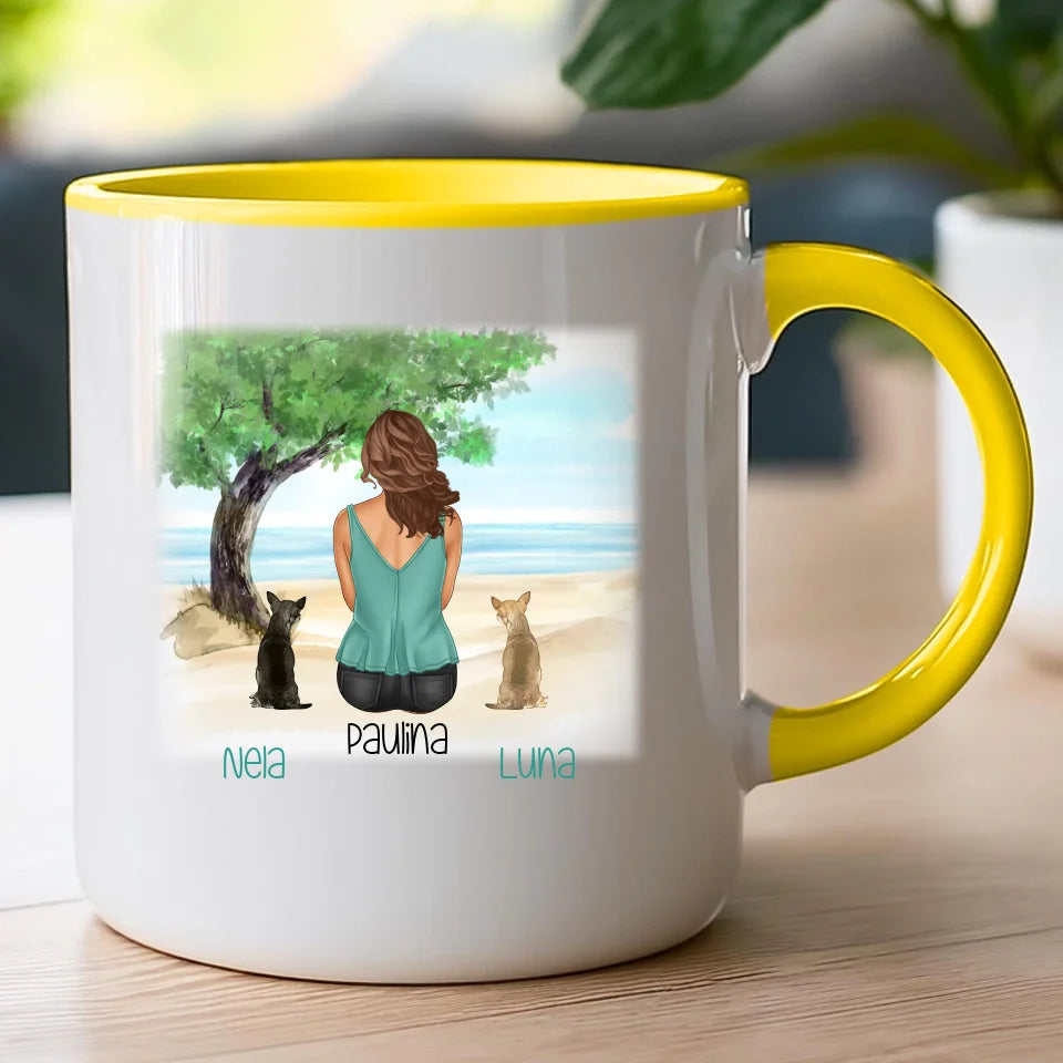 Kubek personalizowany dla Kobiety - psy i koty #519