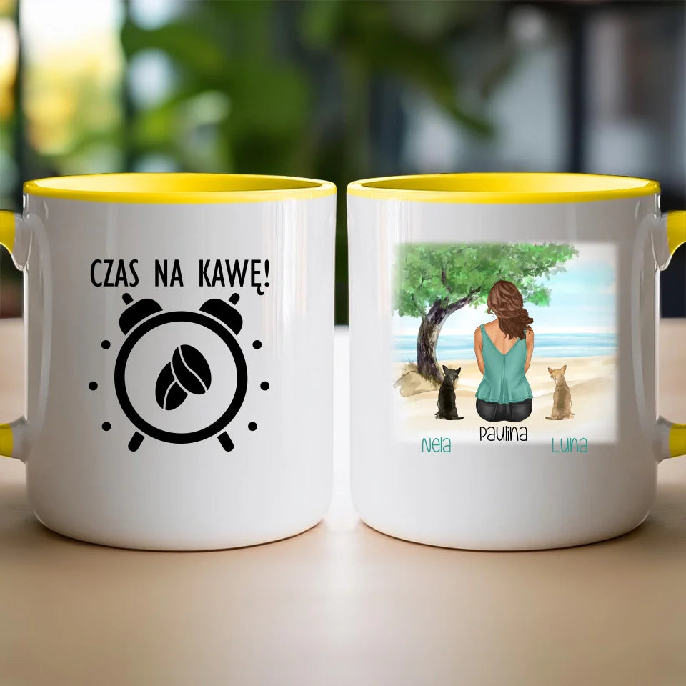 Kubek personalizowany dla Kobiety - psy i koty #519