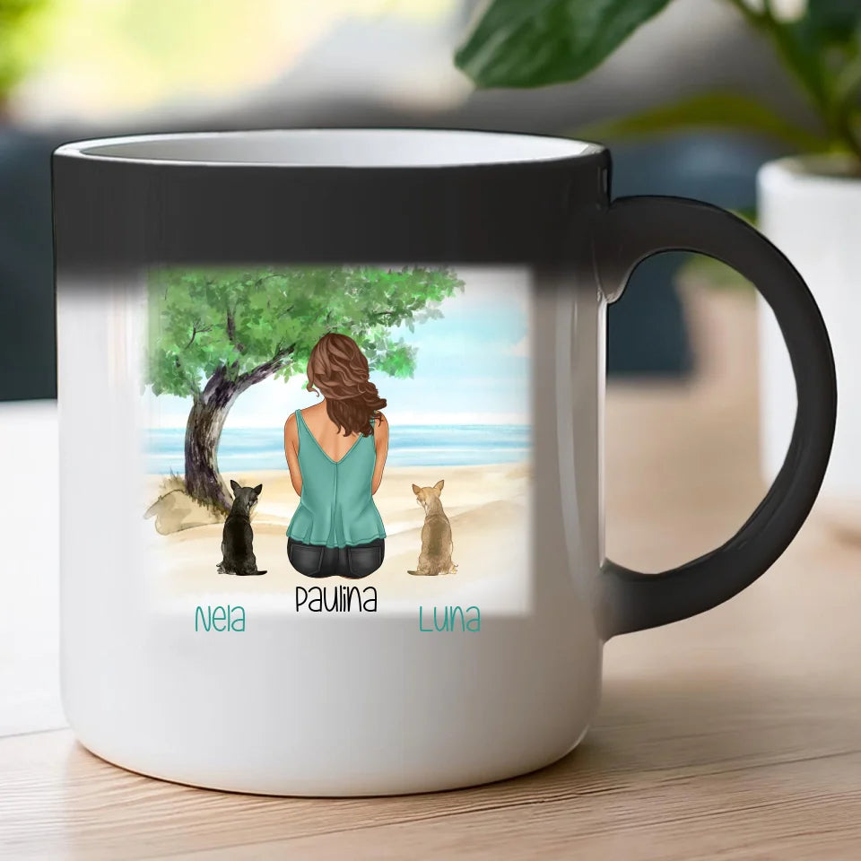 Kubek personalizowany dla Kobiety - psy i koty #519