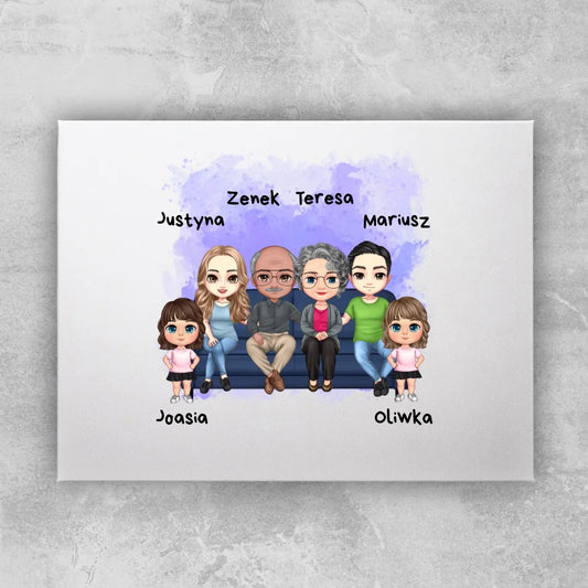 Obraz personalizowany dla rodziny #827