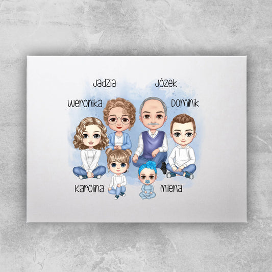 Obraz personalizowany dla babci i dziadka #604
