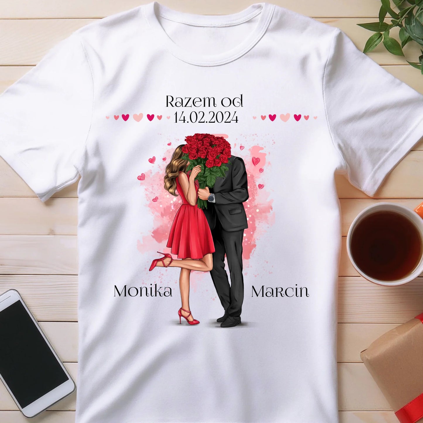 Koszulka personalizowana dla par #55