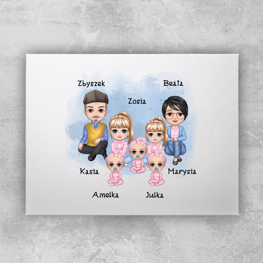 Obraz personalizowany dla babci i dziadka #600