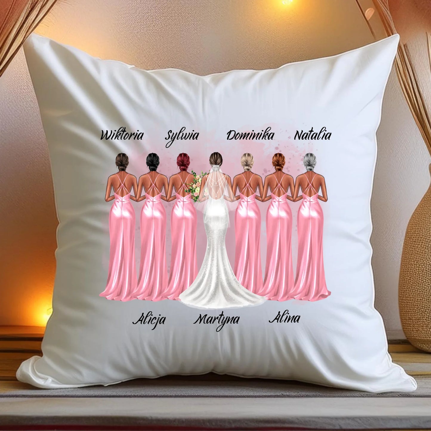 Poduszka personalizowana dla przyjaciółek - ślub #143