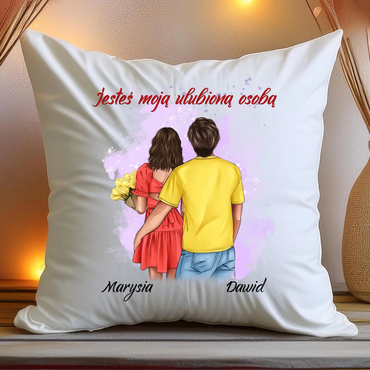 Poduszka personalizowana dla par #54