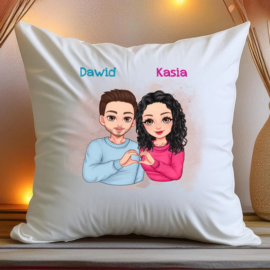 Poduszka personalizowana dla par #60