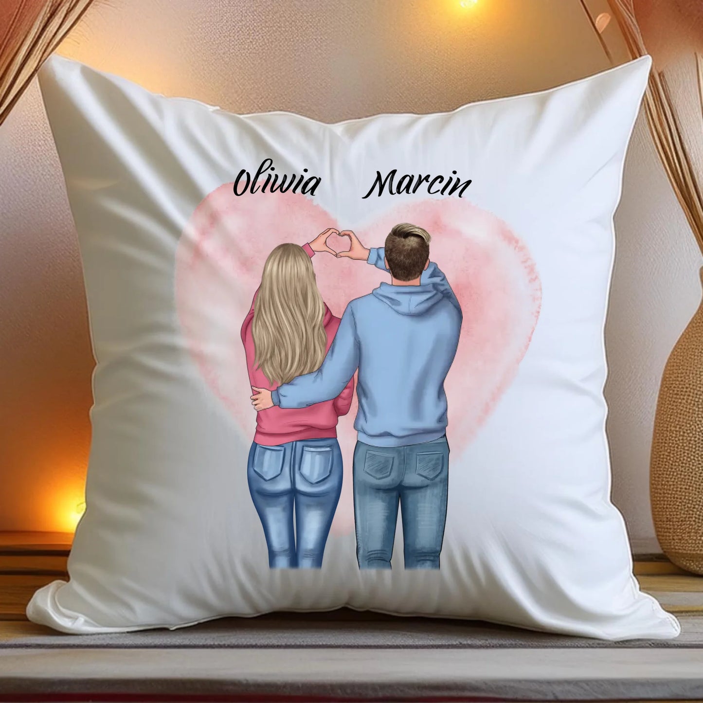 Poduszka personalizowana dla par #53