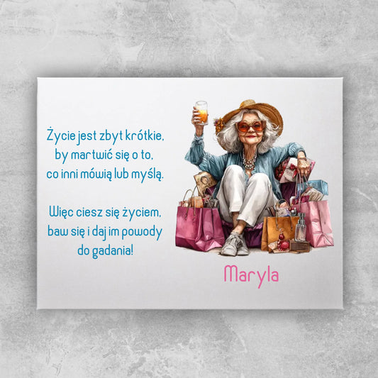 Obraz personalizowany dla starszej kobiety #406