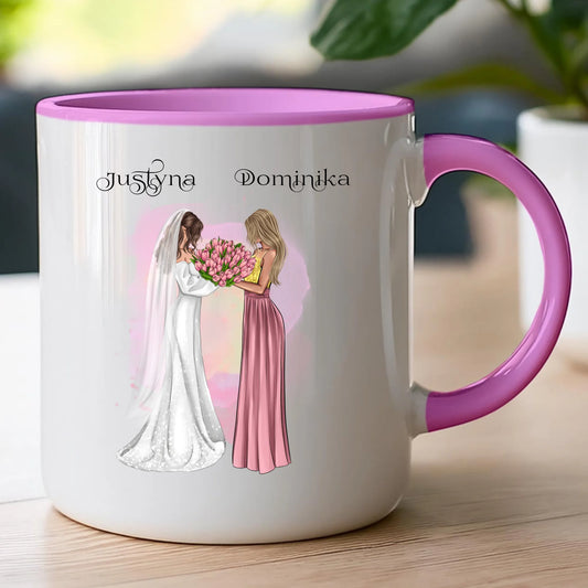 Kubek personalizowany dla przyjaciółek - ślub #142
