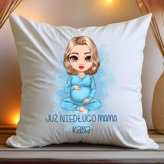 Poduszka personalizowana dla kobiety - przyszła mama #520