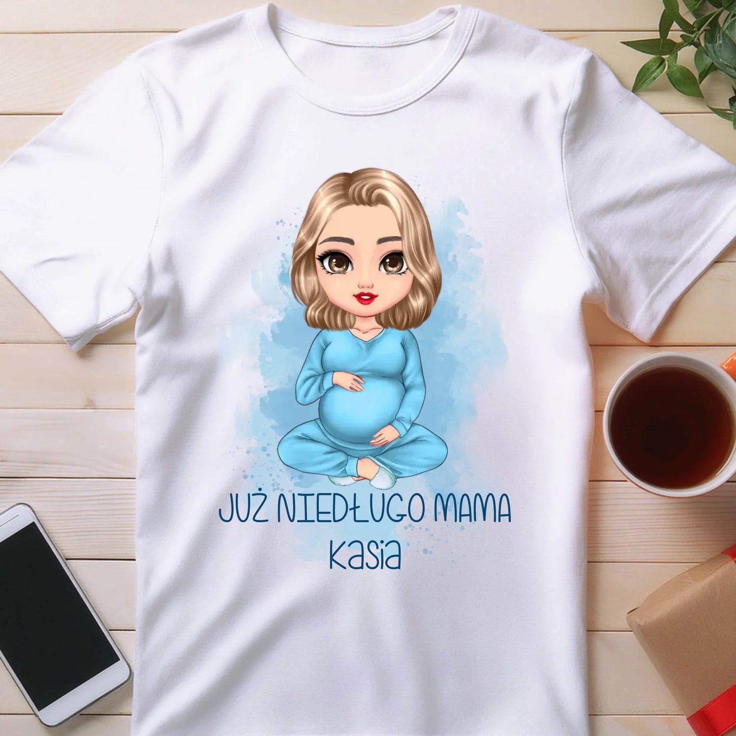 Koszulka personalizowana dla kobiety - przyszła mama #520