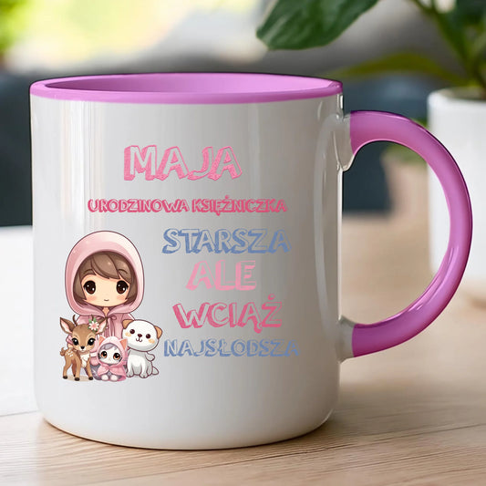 Kubek personalizowany na urodziny - urodzinowa księżniczka #5007