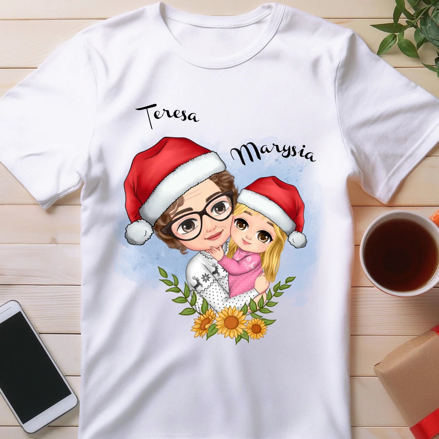 Koszulka świąteczna personalizowana dla babci #231