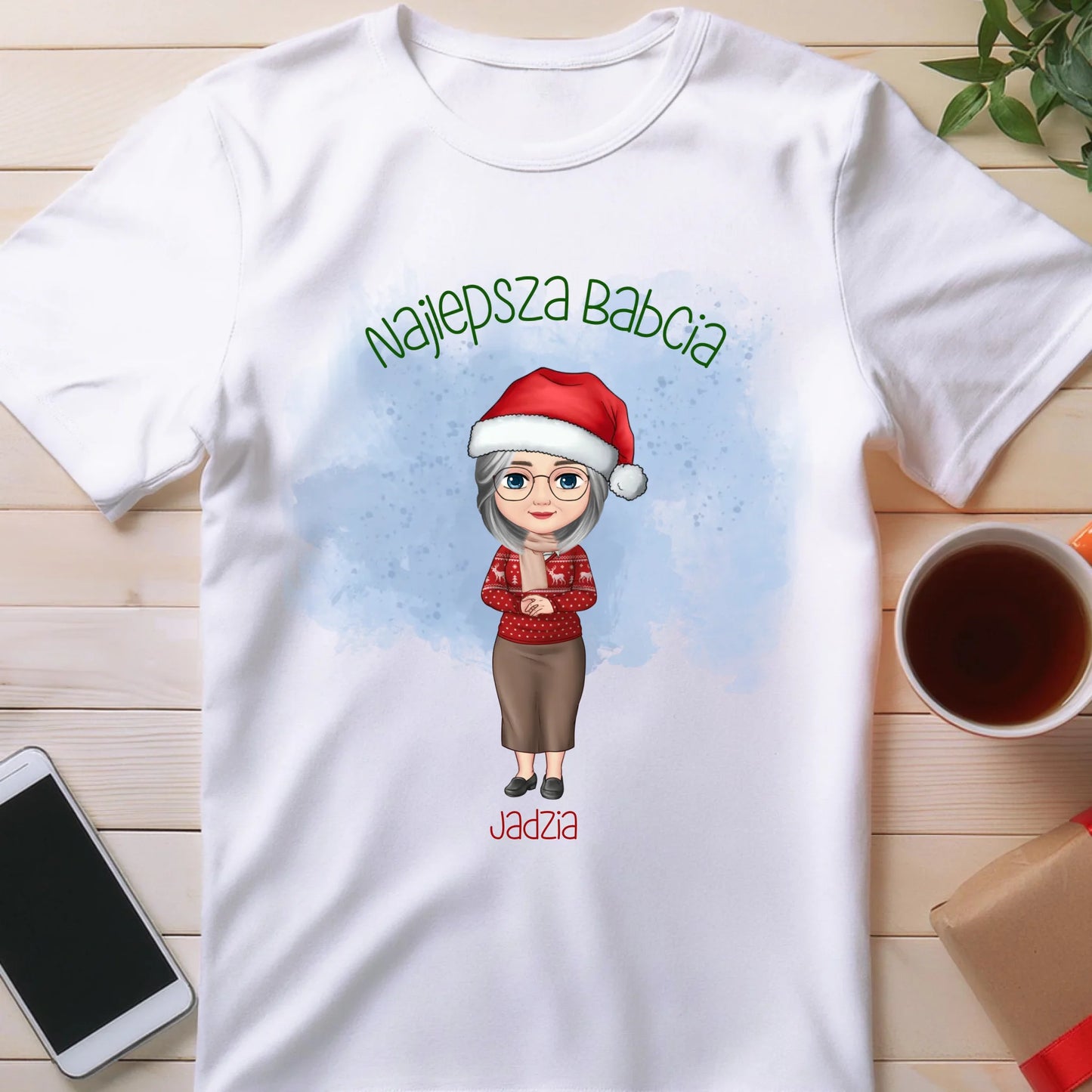 Koszulka personalizowana dla babci świąteczna #232