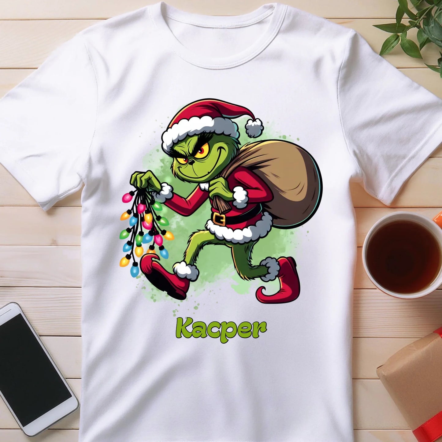 Koszulka personalizowana świąteczna - Grinch #17