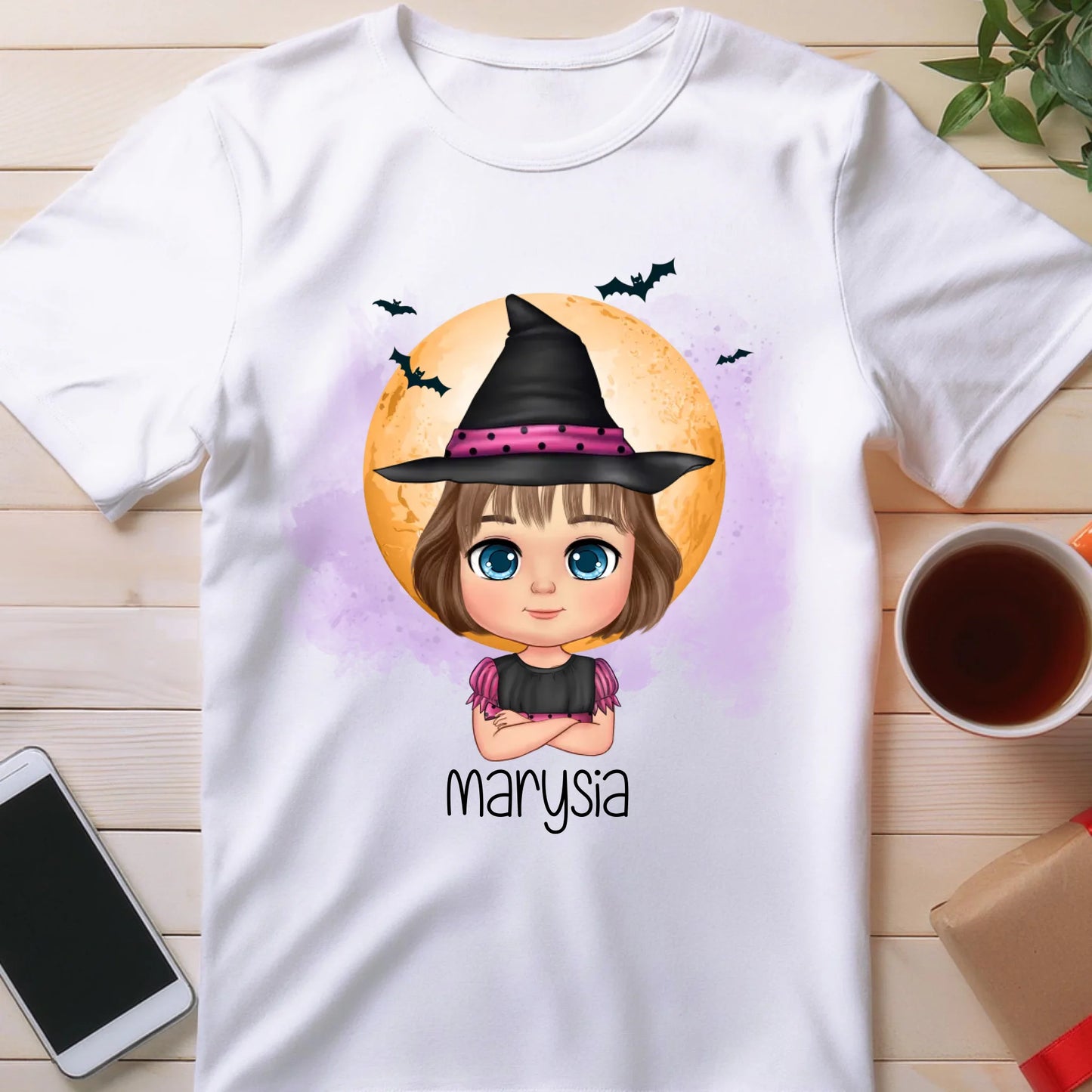 Koszulka personalizowana Halloween dla dziewczynki #93