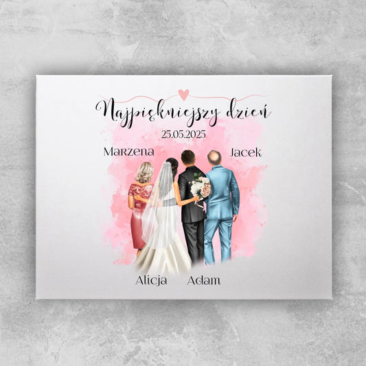 Obraz personalizowany dla rodziny - ślub #837