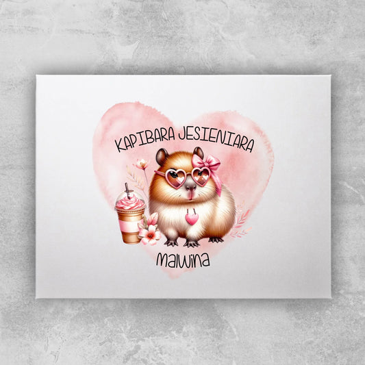 Obraz personalizowany - Kapibara Jesieniara #420