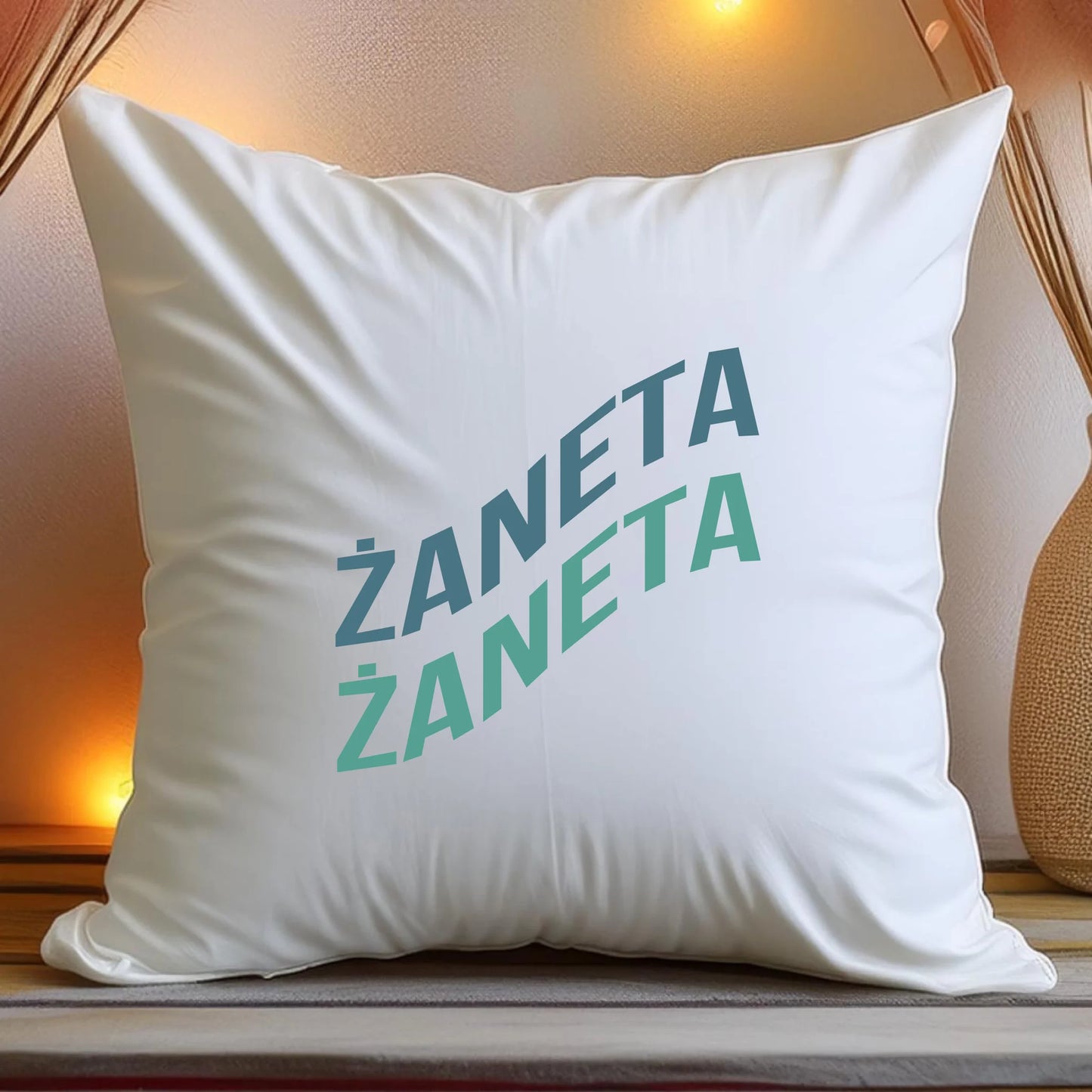 Personalizowana poduszka z napisem #323