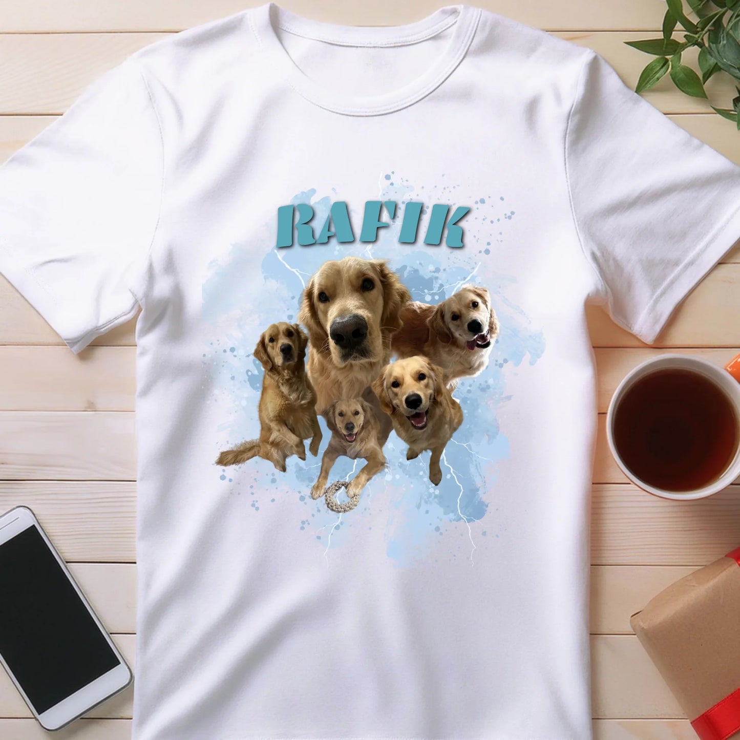 Koszulka Bootleg personalizowana - ze zdjęciami piesków #4570