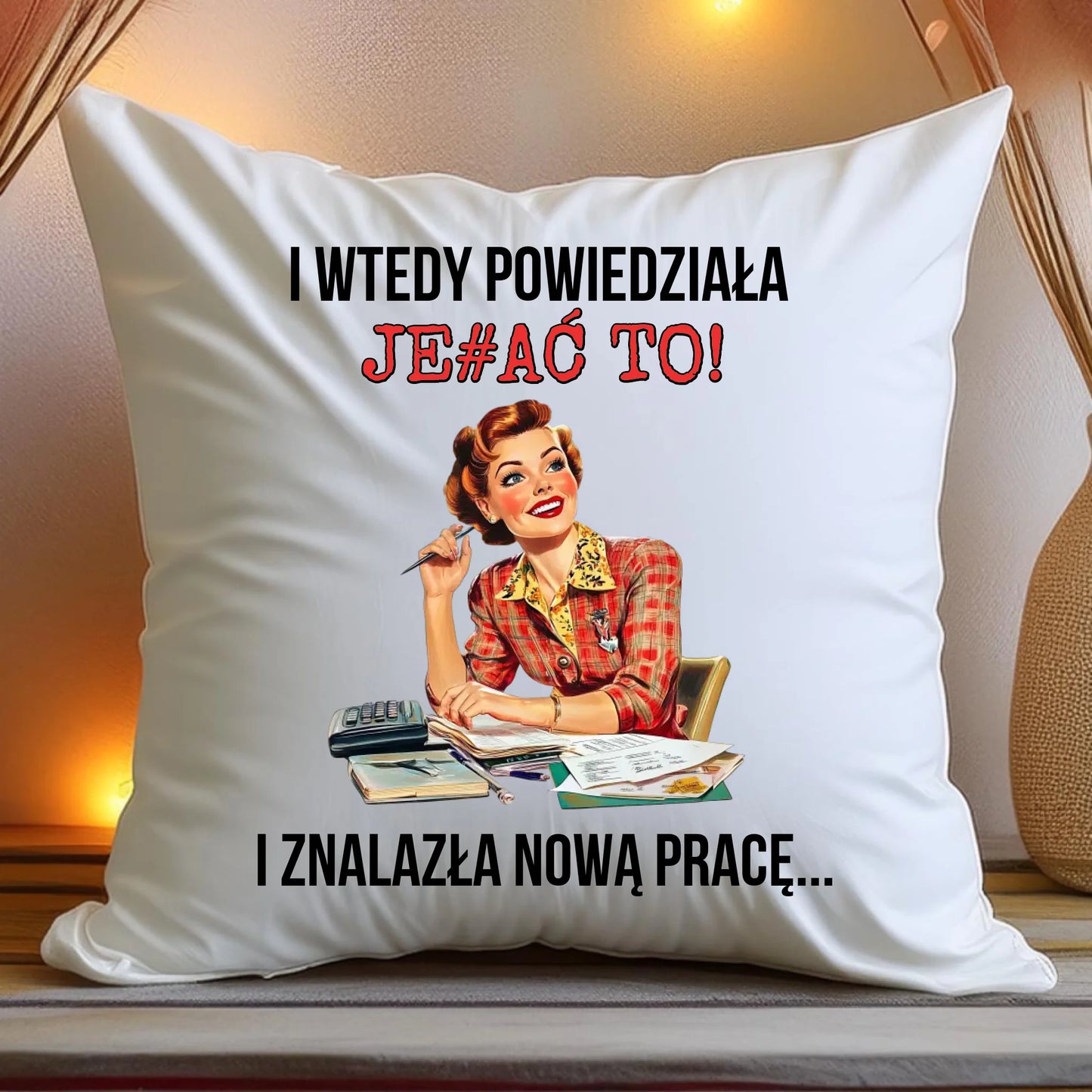 Poduszka personalizowana - odejście z pracy #0022