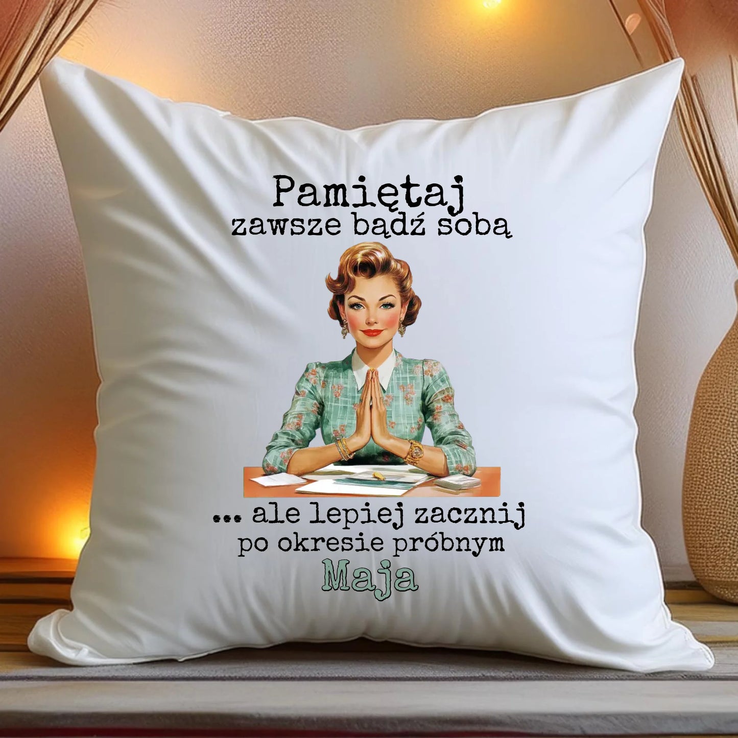 Poduszka personalizowana - odejście z pracy #0023