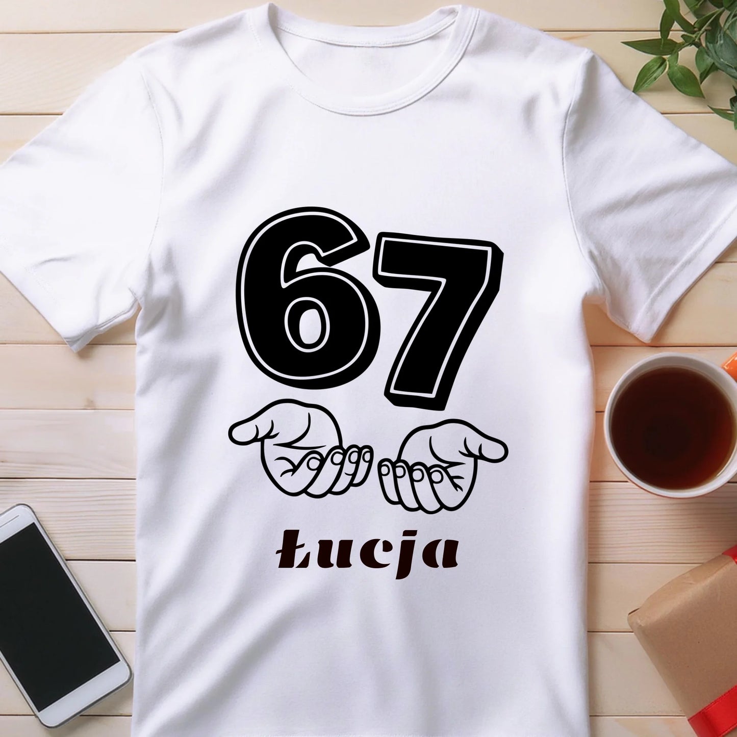 Koszulka personalizowana - 67 six seven #7667
