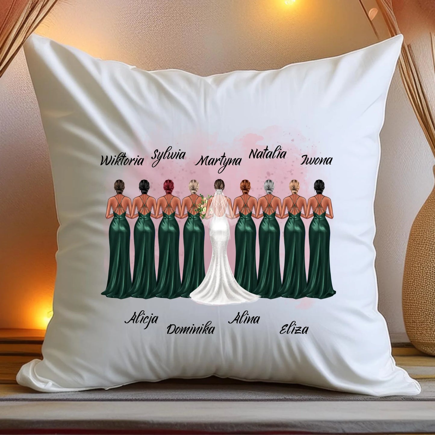 Poduszka personalizowana dla przyjaciółek - ślub #143