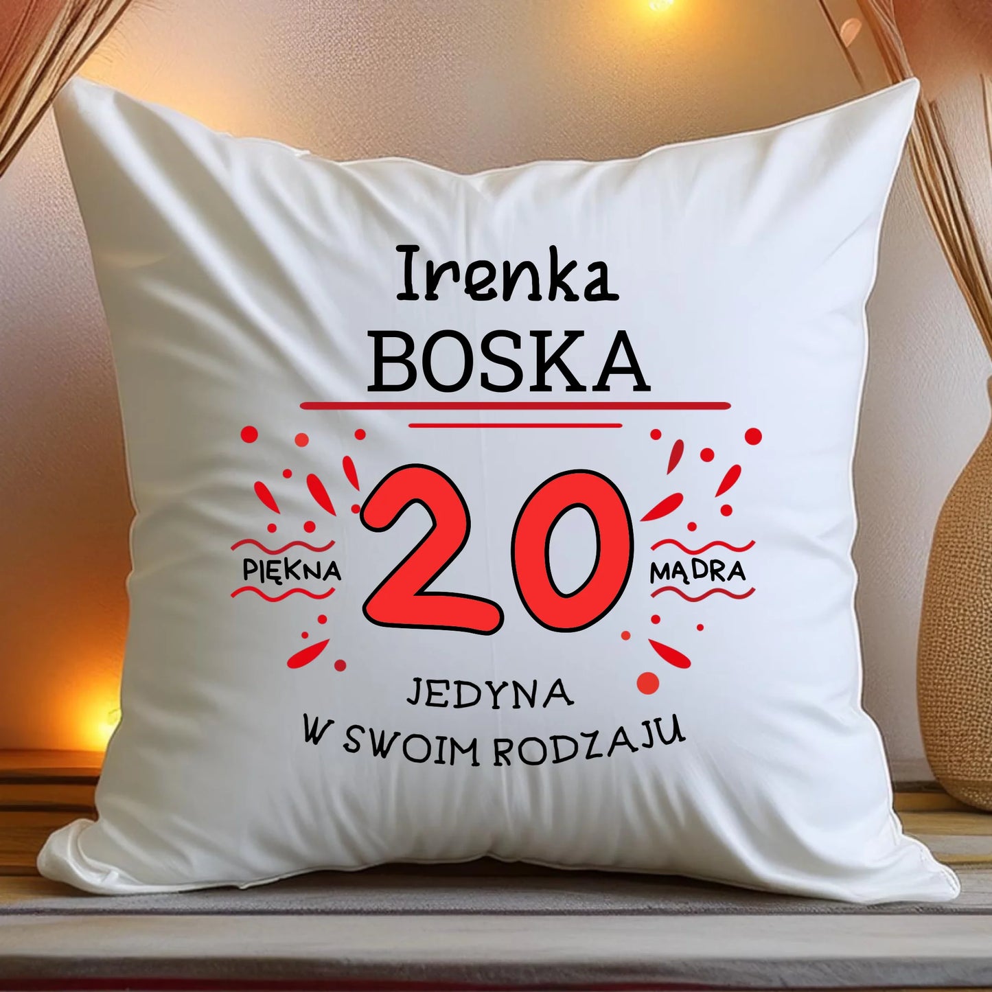 Poduszka na urodziny personalizowana #5005